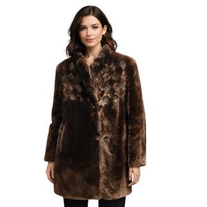 Vintage Sheepskin Mouton Fur Coat